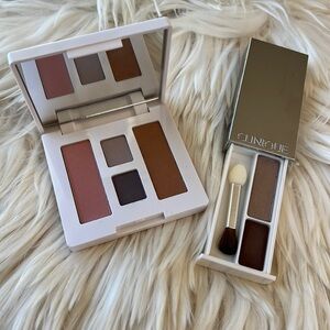 Clinique 2 Pcs true bronze pressed powder / eyeshadow duo soft pressed blush